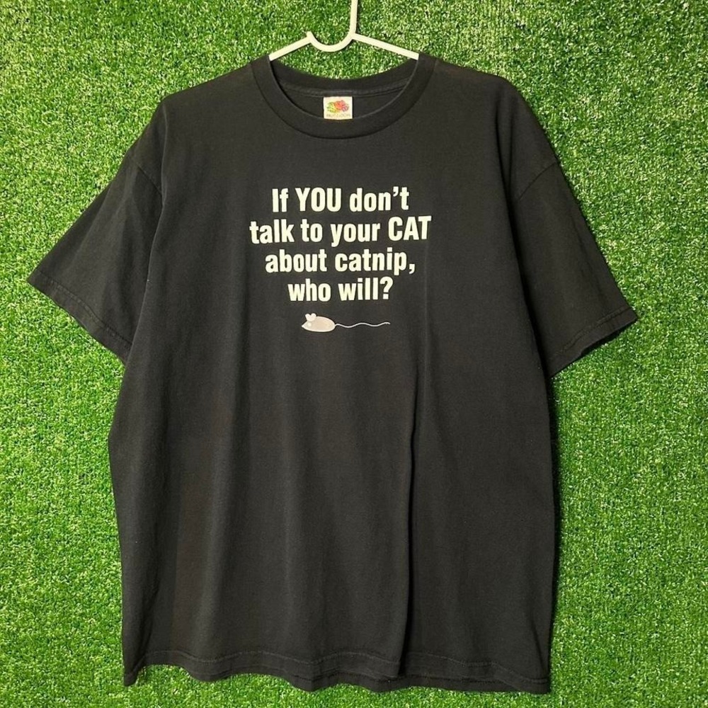 Vintage Cats Catnip Funny Cat Tee Size XL